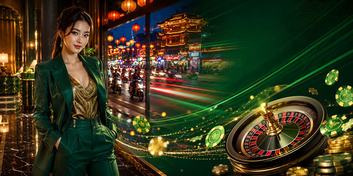 Người chơi tham gia roulette tại chợ đêm Huế