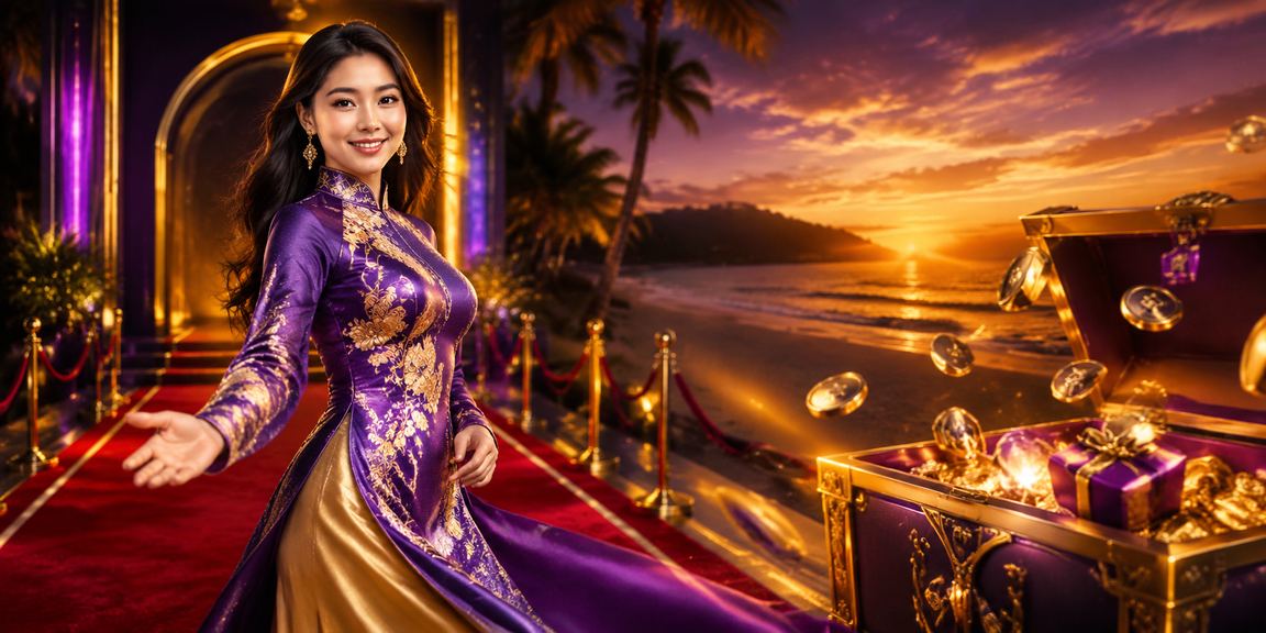 Khung cảnh đặt cược tại Phú Quốc với trang phục áo dài truyền thống