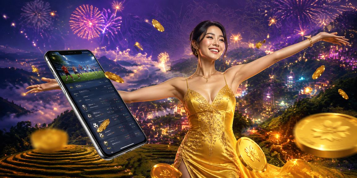 Người hâm mộ theo dõi kèo thể thao đêm neon tại Sapa